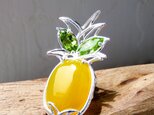 アゲート & ペリドット ブローチ ＊ Agate & Peridot Broochの画像