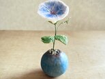 5725.bud 粘土の鉢植え アサガオ
