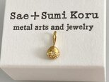 K24◇小さな栗の純金ペンダントトップ◇Pure Gold Little Chess Nut Pendant Topの画像