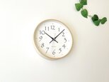 plywood clock 20 ブラック km-119BLRC 電波時計 連続秒針の画像