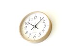 KATOMOKU plywood clock 20 ブラック km-119BKRC 電波時計 木製 曲げわっぱの画像