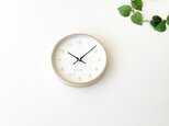 KATOMOKU plywood clock 22 ライトグリーン km-121LGRC 電波時計 木製 曲げわっぱの画像