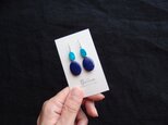 送料無料【数量限定】バイカラーピアス／lapis lazuli × turquoise【最終】
