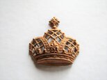王冠の銅製パーツvintage materialの画像