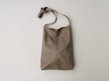 程よい袋 DARK BROWN(牛革ヌバック)の画像