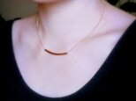 gold tube necklaceの画像