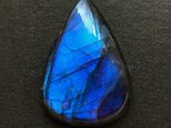 ラブラドライト[555] 34x24mm 42Cts　ルース／天然石 / カボションの画像