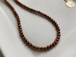 14kgf　Pearls Necklaces:Metallic Chocolat Brownの画像