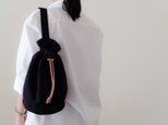 Linen One shoulder ruck sack-free　【受注制作】　リネンワンショルダーリュック　長さフリーの画像