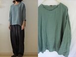 【O様専用ページ】くすみワイン/薄手天日干し60リネン ゆるり長袖プルの画像