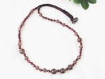 Black×Red Shine Necklaceの画像