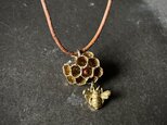 Honeycomb  necklace／brassの画像