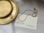 316L Gold Simple Metal Stainless Necklaces　1.25　ステンレスネックレスの画像
