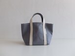 【受注制作】tote bag S size クールグレー（ハリのある帆布）の画像