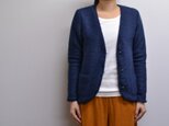 guruguru cardigan (gray navy)の画像