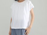何気ないけれど可愛いデザインが、人気の秘訣　フレンチリネンブラウス　半袖210704-1