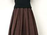 大島紬リメイク＊タックスカート