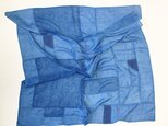 INDIGO POJAGI SCARF 93×93の画像