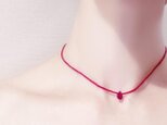 simple necklace *rubyの画像