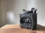 薪ストーブ型茶香炉オブジェ/ クラシックブラックの画像