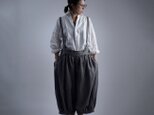 【wafu】Linen Pants サロペット アラジンパンツ /鈍色(にびいろ) b003d-nib1の画像