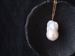バロックパールチェーンネックレス【K14gf】fishtail ・baroque pearl／medium