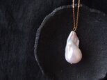 バロックパールチェーンネックレス【K14gf】fishtail ・baroque pearl／medium