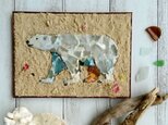 Seaglass & Plasticwaste Walldecoration シロクマの画像