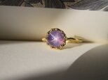 Ｋ18　Star sapphire round Ringの画像