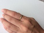 真鍮で作った、沖縄の魔除けの槌目の指輪。※フリーサイズです！※ピンキートゥリングとしても使えます。の画像