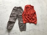 楽々パンツ＆LINENラグランチュニックtomato