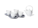 Våg Tea Set ティーセット(土瓶White×カップWhite×プレートS gray)の画像