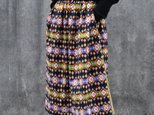 アフリカ布のふんわりギャザースカート｜ロングスカート / マキシ丈の画像