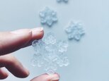 雪、ついてるよ　雪の結晶　ピンブローチ　NO.02の画像