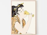 美人画 / アートポスター 写真 アートプリント 浮世絵 江戸 モダン 歌麿 女性 縦長の画像