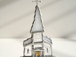 森の教会　雪　白の画像