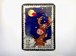 ベルギー「クリスマス切手」ブローチ 90の画像