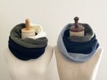 ♡カップル・ご夫婦におすすめ♡おそろいスヌード♡色違いリンクコーデ♡バイカラーネックウォーマー