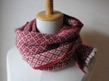 cashmere muffler red_dの画像