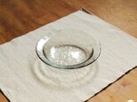 在庫限り：リサイクルガラスの食器　スープ皿　グレー(φ17.5cm)の画像