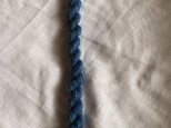 手紡ぎ糸 岡山県産フライスランド羊＋キッドモヘア(藍染)Nの画像
