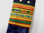 モン族刺繡パッチワークキーケースの画像