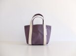 tote bag XS size スモーキーパープル（ハリのある帆布）の画像