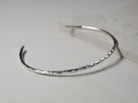 槌目 シルバープレーンバングル 2.0mm幅 凸凹|SILVER BANGLE|605