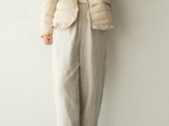 【新作】秋冬のダブルレイヤーリネンハーレムパンツ*リネン100％ *ヴィンテージパンツ