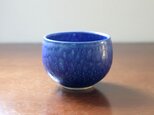 深いブルーのマット釉 ボウル ＊ カフェオレやお抹茶などにの画像