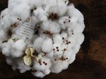 [YUI]　cotton wreath 　  「結」コットンのリース　　綿花　　ナチュラル　　ドライフラワーリースの画像