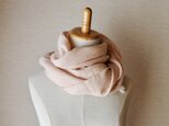 cashmere lace muffler baby pinkの画像