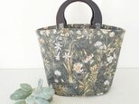 wood♡花柄デザイン✴︎トートbagの画像