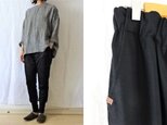 【受注制作】黒 総裏ウールニットパンツの画像